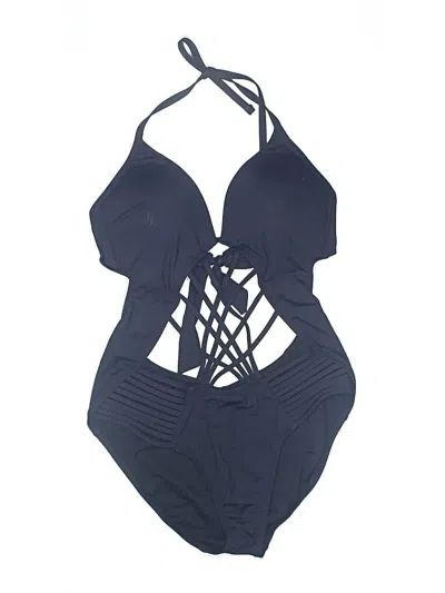 Pre-owned Kenneth Cole New York One Piece Swimsuit In Blue