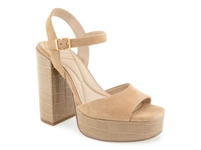 Kenneth Cole New York Parton Platform Sandal In Brown