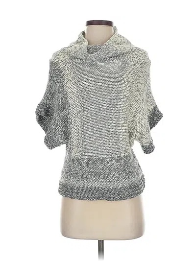 Pre-owned Kenneth Cole New York Poncho In Gray