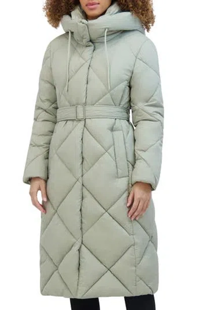 Kenneth Cole New York Powder Touch Matte Quilted Jacket In Sage