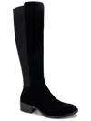 Kenneth Cole New York Riva Otk Womens Faux Leather Inside Zipper Over-the-knee Boots In Black