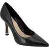 Kenneth Cole New York Romi Womens Suede Flared Heel Pumps In Black