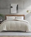 Kenneth Cole New York Serenity Wavy Lines Embossed 3-pc. Comforter Set, King In Light Beige