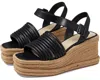 Kenneth Cole New York Shelby Kl23she01 Espadrille Womens 7.5 Black Sandal Khd962 In Black