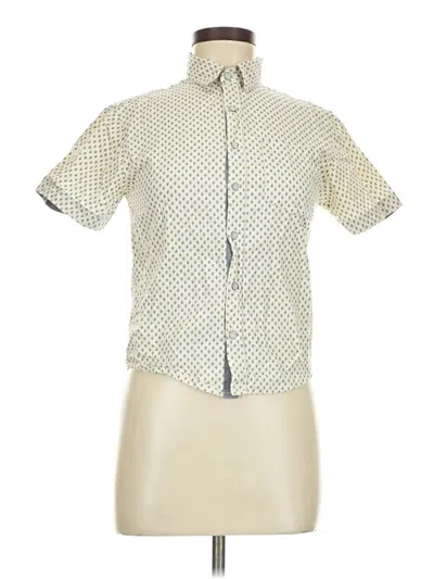 Pre-owned Kenneth Cole New York Short Sleeve Polo Shirt In White