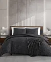 Kenneth Cole New York Silhouette Floral 4-pc. Comforter Set, Full/queen In Black