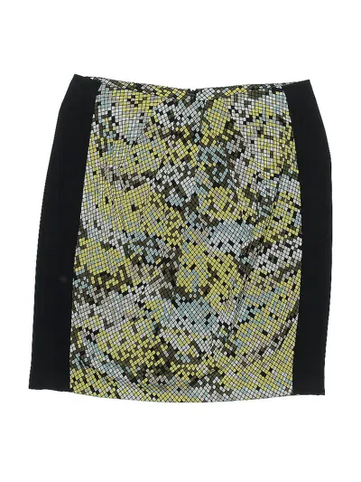 Pre-owned Kenneth Cole New York Silk Skirt In Blue