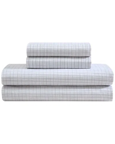 Kenneth Cole New York Sketchy Check Sheet Set In Blue