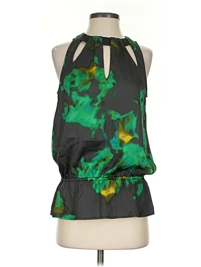 Pre-owned Kenneth Cole New York Sleeveless Blouse In Green