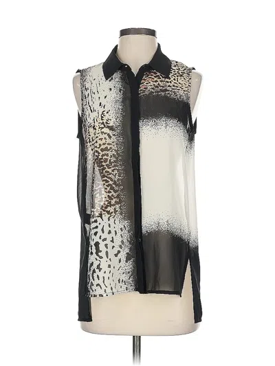 Pre-owned Kenneth Cole New York Sleeveless Blouse In White