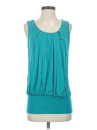Pre-owned Kenneth Cole New York Sleeveless T-shirt In Blue
