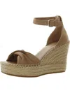 KENNETH COLE NEW YORK SOL WOMENS ANKLE STRAP OPEN TOE WEDGE HEELS