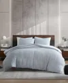 Kenneth Cole New York Solid Waffle 3-pc. Comforter Set, King In Blue