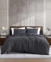 Kenneth Cole New York Solid Waffle 3-pc. Duvet Cover Set, King In Gray