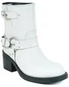 Kenneth Cole New York Stride Leather Bootie In White