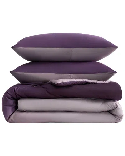 Kenneth Cole New York Subtle Ombre Comforter Set In Purple