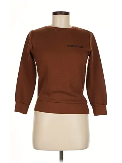 Pre-owned Kenneth Cole New York Sweatshirt In Brown