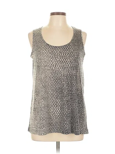 Pre-owned Kenneth Cole New York Tank Top Gray Square Neckline Tops