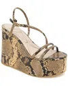 Kenneth Cole New York Tatiana Snakeskin Sandal In Animal Print