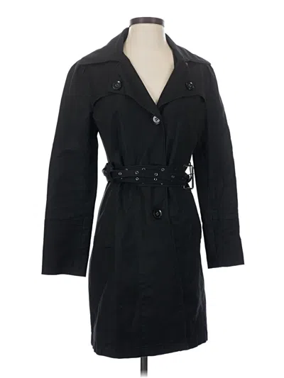 Pre-owned Kenneth Cole New York Trenchcoat In Black