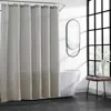 Kenneth Cole New York Waffle Textured Shower Curtain In Green