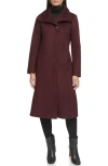 Kenneth Cole New York Walking Coat In Merlot