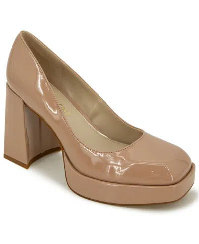 Kenneth Cole New York Women's Bri Platform Pumps In Buff