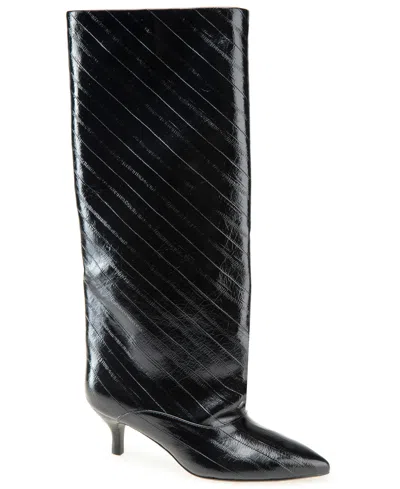 Kenneth Cole New York Women's Brisbane Kitten Heel Dress Boots In Black