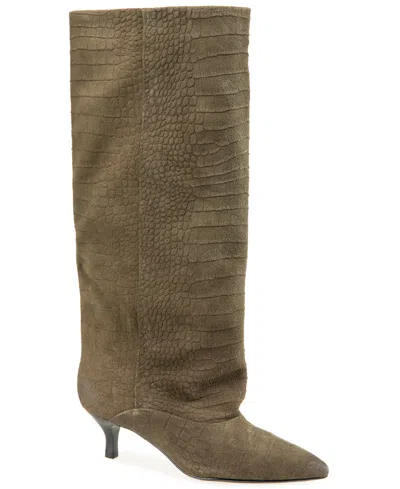 Kenneth Cole New York Women's Brisbane Kitten Heel Dress Boots In Green