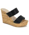 Kenneth Cole New York Women's Cailyn Wedge Sandals In Black