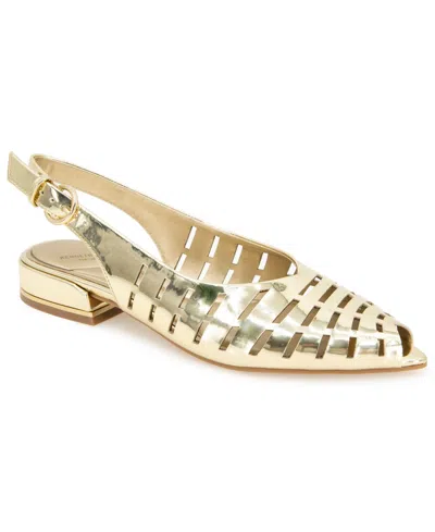 Kenneth Cole New York Women's Calabra Slingback Flats In Gold