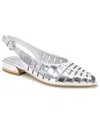 Kenneth Cole New York Women's Calabra Slingback Flats In Silver