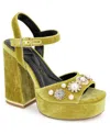 Kenneth Cole New York Women's Dolly Charms Dress Sandals In Green