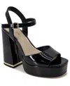 Kenneth Cole New York Women's Dolly Block Platform Sandals In Black
