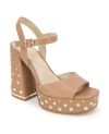 KENNETH COLE NEW YORK WOMEN'S DOLLY STUDS PLATFORM SANDALS