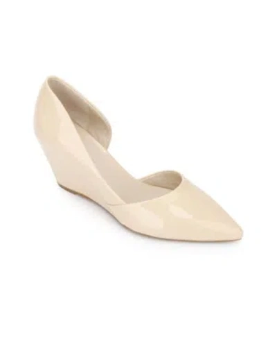 Kenneth Cole New York Ellis Womens Leather Slip On D'orsay In Brown