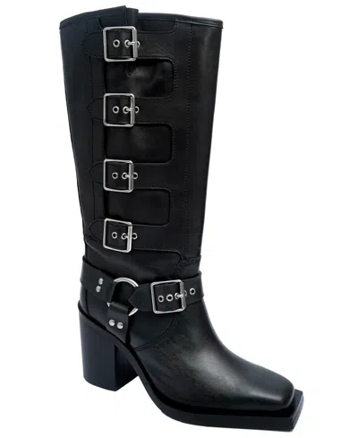 Kenneth Cole New York Women's Emmett High Boots In Black Leather