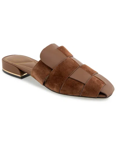 Kenneth Cole New York Women's Faina Slip-on Mules In Brown