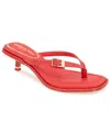 Kenneth Cole New York Women's Gillie Kitten Heel Sandals In Red Lizard