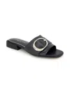 Kenneth Cole New York Ingrid Leather Flat In Black
