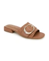 Kenneth Cole New York Ingrid Leather Flat In Cognac