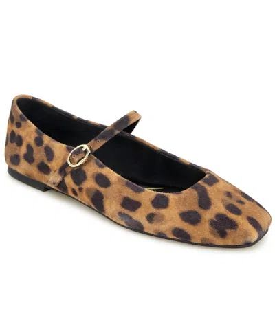 Kenneth Cole New York Women's Jasper Mary Jane Ballet Flats In Leopard Suede