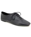 Kenneth Cole New York Women's Justice Square Toe Lace Up Flats In Black