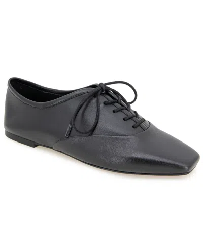 Kenneth Cole New York Women's Justice Square Toe Lace Up Flats In Black