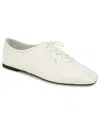 Kenneth Cole New York Women's Justice Square Toe Lace Up Flats In Ecru