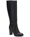 Kenneth Cole New York Women's Justin 2.0 Lug Sole Tall Knee High Boots In Black