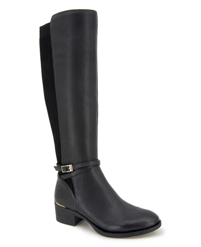 Kenneth Cole New York Women's Lanica Tall Shaft Knee High Boots In Black