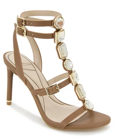 Kenneth Cole New York Women's Lilath Almond Toe Dress Sandals In Brown