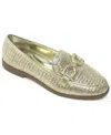 Kenneth Cole New York Women's Linda Bit Raffia Loafers In Gold