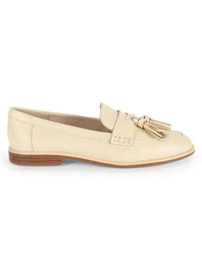 Kenneth Cole New York Women's Lyra Leather Tassel Loafers In Cream